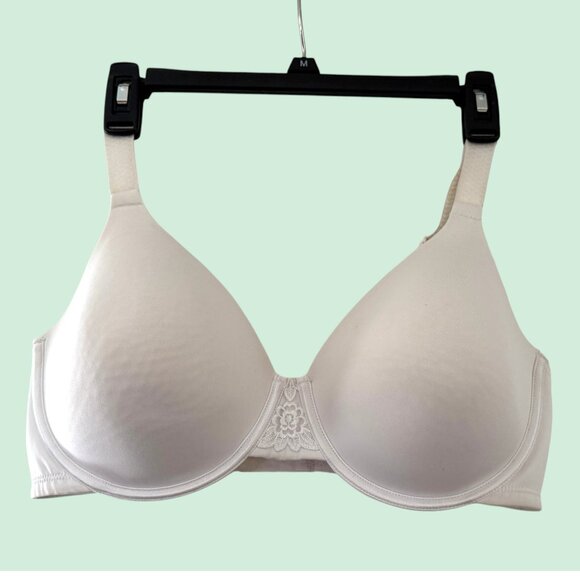 Vanity Fair 38D Stiff Padded Beauty Back Smoothing Minimizer Bra White - Picture 2 of 6